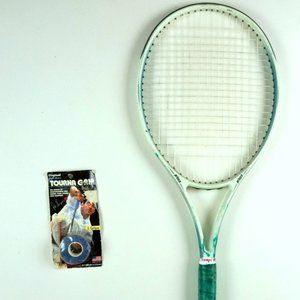 Vintage Prince Tricomp 110 Tennis Racquet w/ New Deadstock TournaGrip 4 3/8 Grip